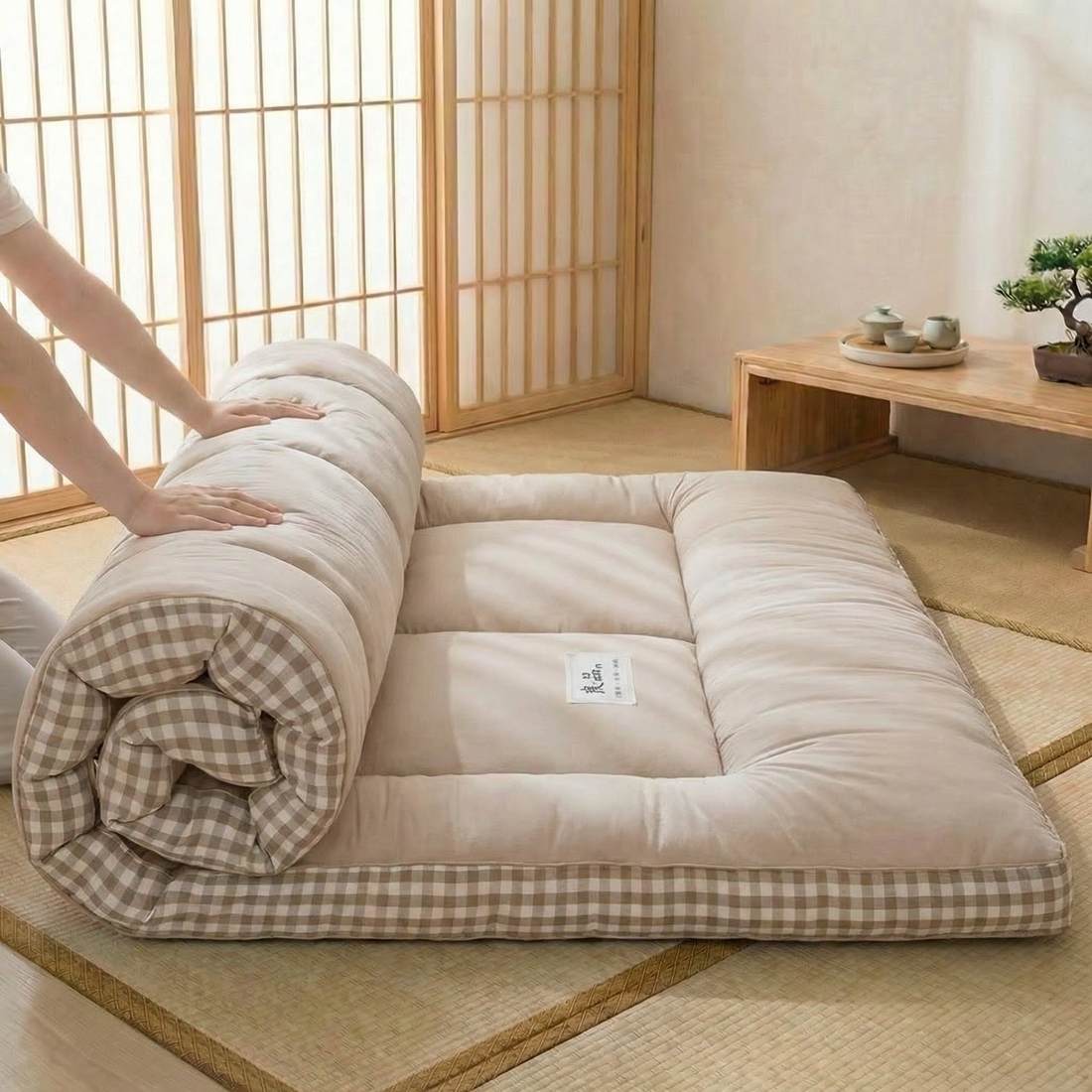 Les bienfaits du sommeil sur futon japonais : pourquoi dormir au sol change tout