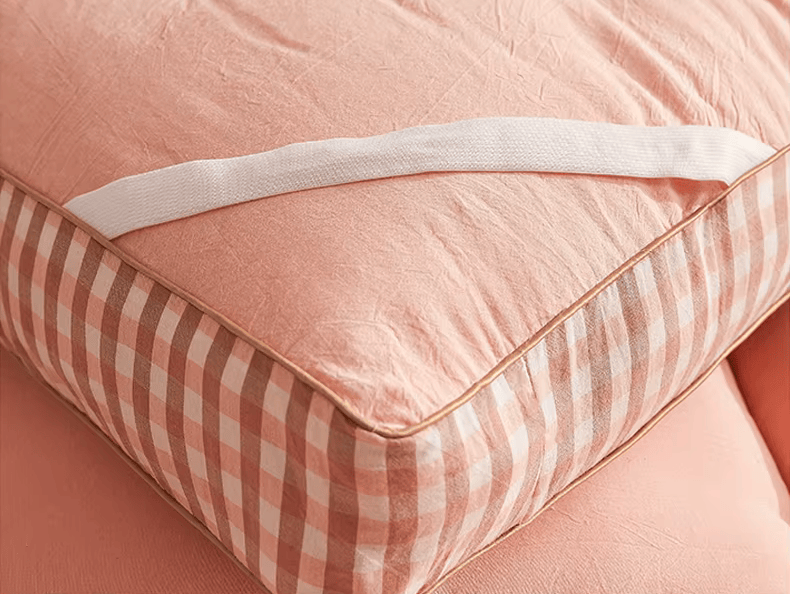 surmatelas futon fibre de soja rose élastique, ambiance japonaise naturelle - Tenrai
